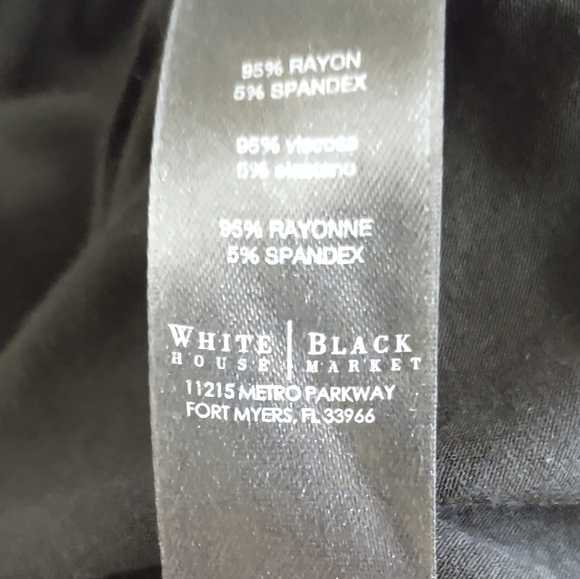 White House Black Market Asymmetrical Long Sleeve Tunic Top Size M - Picture 4 of 6